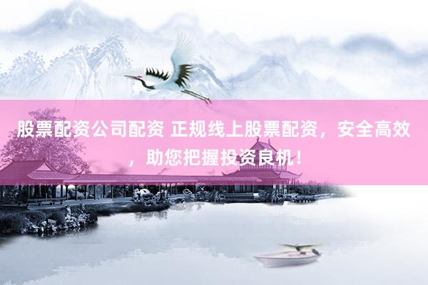 股票配资公司配资 正规线上股票配资，安全高效，助您把握投资良机！