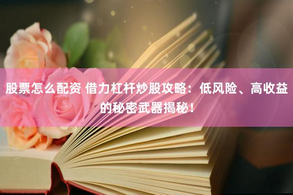 股票怎么配资 借力杠杆炒股攻略：低风险、高收益的秘密武器揭秘！